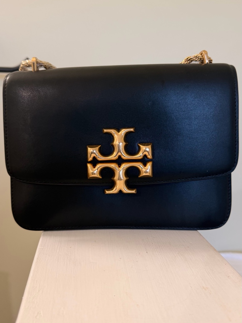 Tory Burch Black Leather Shoulder/Crossbody Handbag
